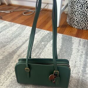 Coach Green Leather Swing Shoulder Bag
